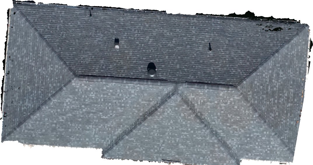 Color map of a residential roof (demonstration)