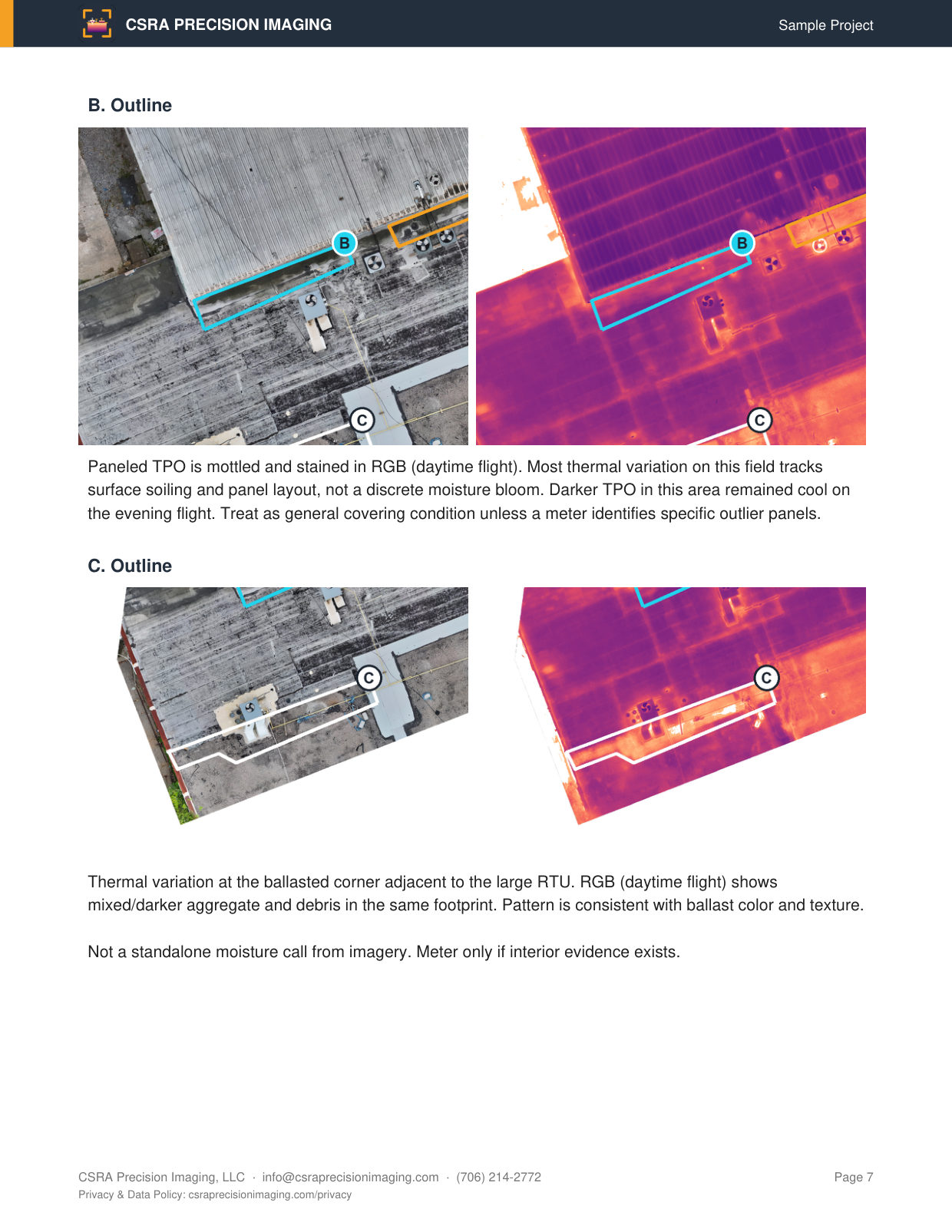 Sample inspection report, page 7 of 10